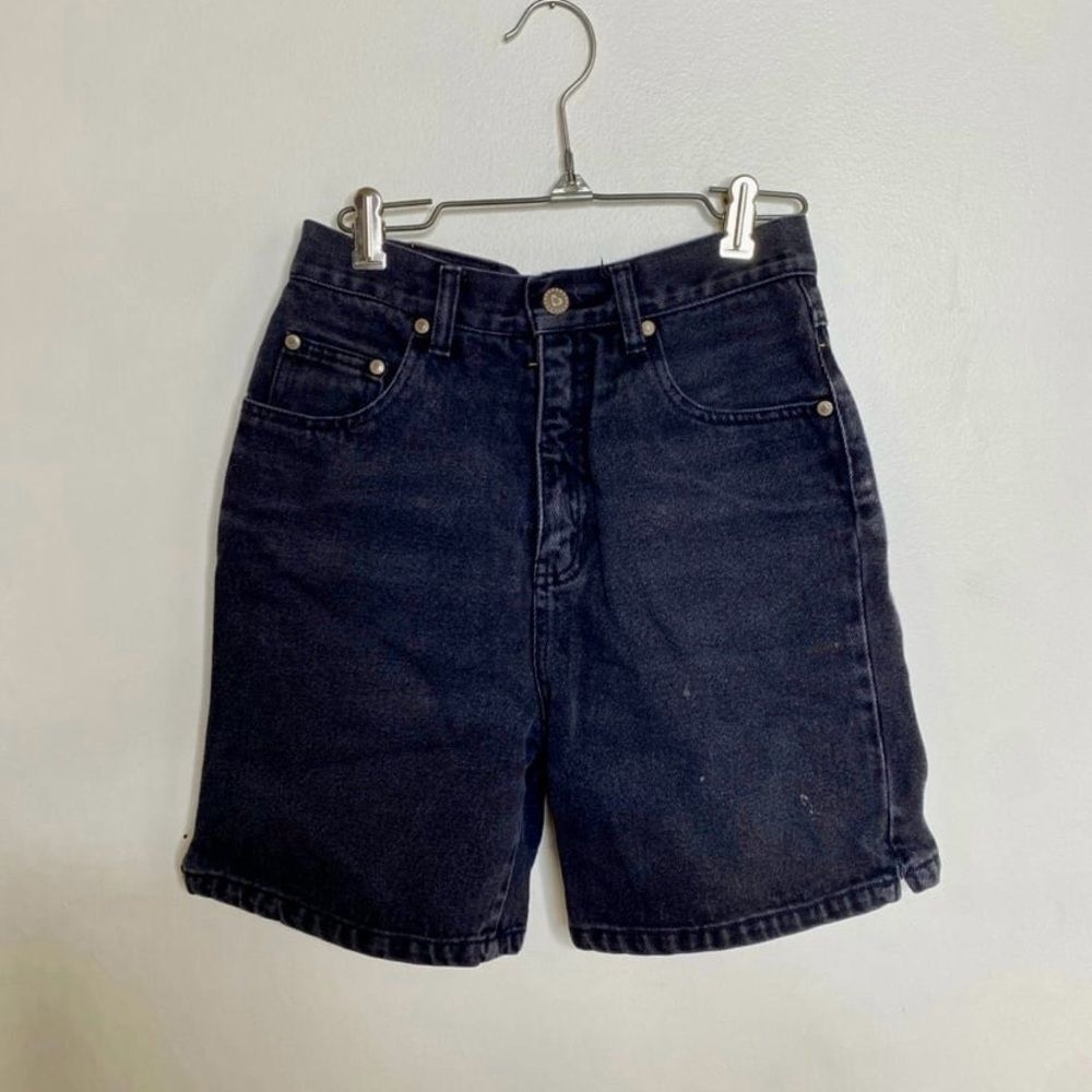 Vintage 1980s gLo NYC Denim High Waisted Shorts